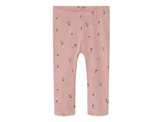 Name It pale mauve panda leggings